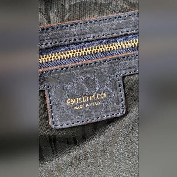 Emilio Pucci Studded hobo leather handbag - Picture 9 of 11